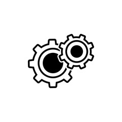 Gear Settings Icon Vector Illustration - Vector