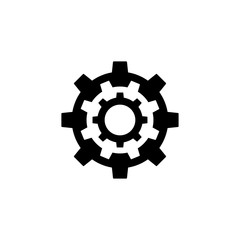 Gear Settings Icon Vector Illustration - Vector
