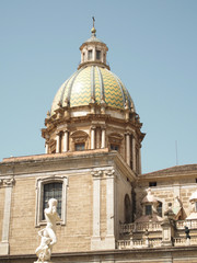 Cupola della Chiesa di Santa Caterina in Piazza Pretoria in Palermo (Sicilia)