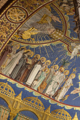 Obraz premium Fragment of the dome of the Church. Mosaic