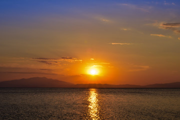 Fototapeta premium Sunset on the sea