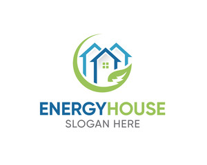 House Cleaning Logo Design, Cleaning Service House Logo Template Vector