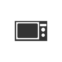 microwave icon symbol template black color editable. simple logo vector illustration for graphic and web design.