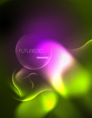 Neon lights vector abstract background
