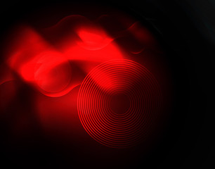 Shiny neon geometric waves template