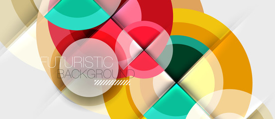 Geometric design abstract background - circles