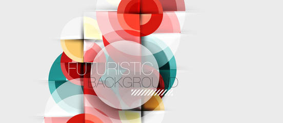 Fototapeta premium Circular geometrical design template