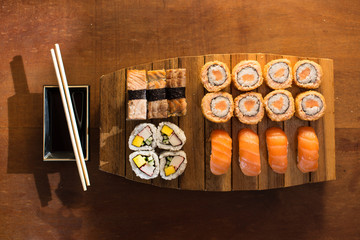 food, salmon, fish, sushi