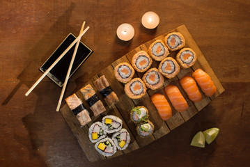 food, salmon, fish, sushi