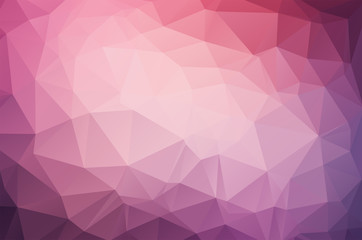 Pink Low poly crystal background. Polygon design pattern. pink colorful Low poly vector illustration, low polygon background.