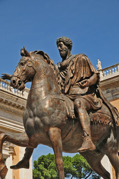 Roma, piazza del Campidoglio - Statua di Marco Aurelio