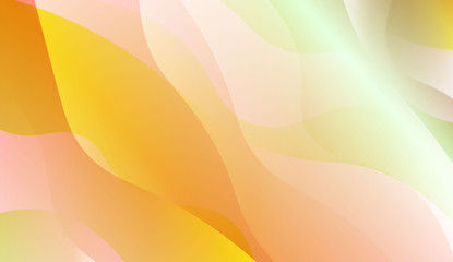 Wavy Background. Design For Cover Page, Poster, Banner Of Websites. Vector Illustration with Color Gradient.