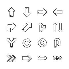 Arrows icon set.Vector illustration.