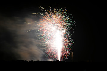 Colorful Fireworks Exploding in the Dark Night Sky 84