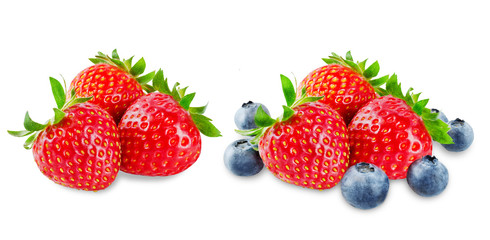 Fototapeta na wymiar Strawberry on a white isolated background