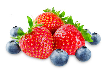 Strawberry on a white isolated background