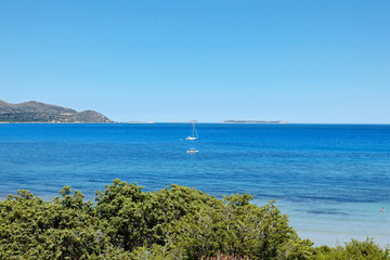Sardinien Segelboot bei Villasimius