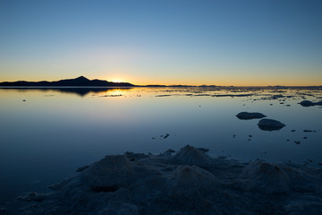 Salar de Uyuni in Bolivia - The world's largest salt flat.