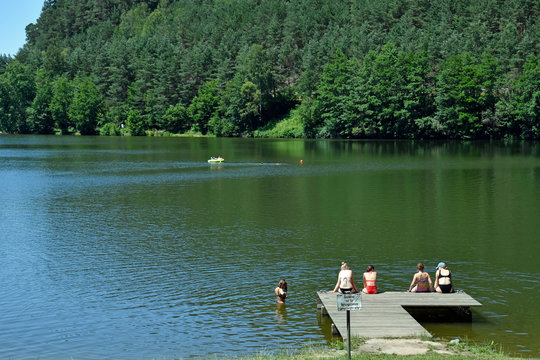 marbachstausee im sommer