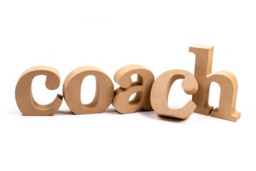 Coach Word Isolated