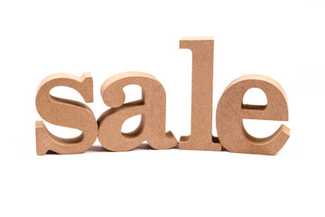 Sale Word Alphabet Isolated