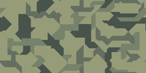 Vector seamless pattern. Abstract modern geometric camouflage for cloth, cars vehicles and weapons.