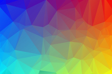 Colorful Multicolor Low poly crystal background. Polygon design pattern. colorful Low poly vector illustration, low polygon background.