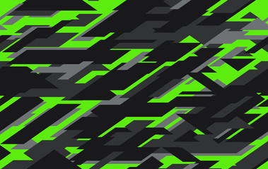 Modern military camo texture style background. Geometric camouflage seamless pattern.