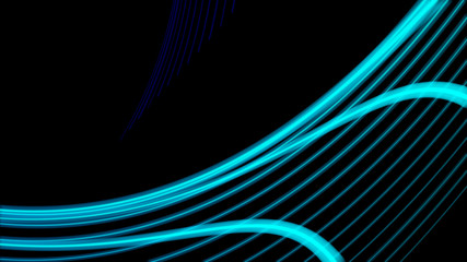 Abstract background of twisted surface in a cyber space. flying sparkling flash lights.Magic glowing light swirl trail trace effect