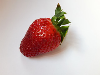 fresh strawberry on white background