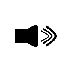 Volume icon. Video and music player button