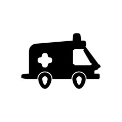Ambulance icon. Medical truck Symbol. Patient transport sign