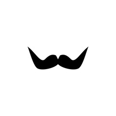 Mustache icon. Barber salon symbol. Hair sign