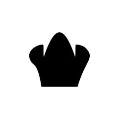 Chef hat icon. Cooker hat symbol. Restaurant sign