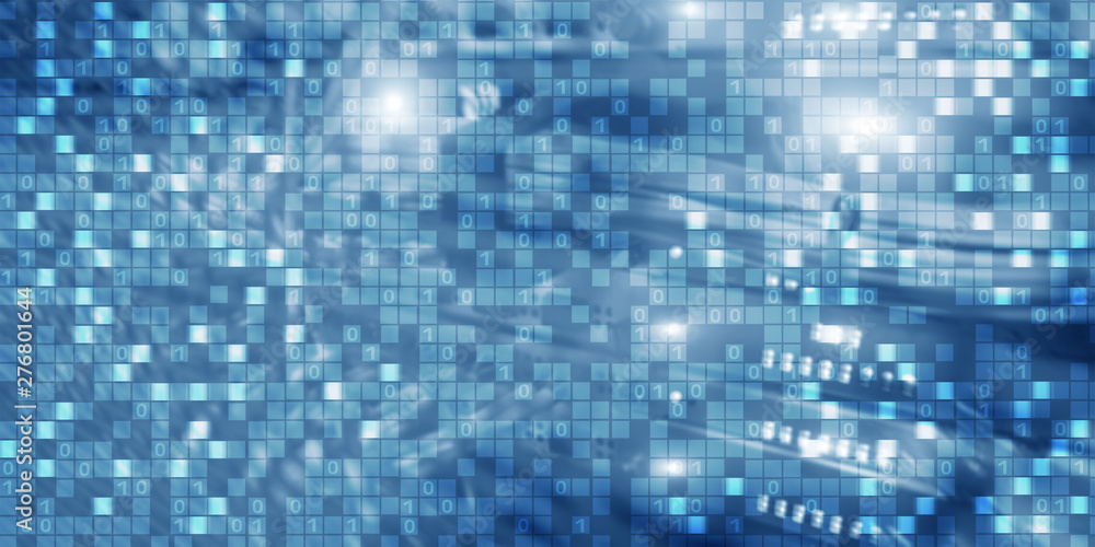Aufkleber digital background matrix information technology and internet concept