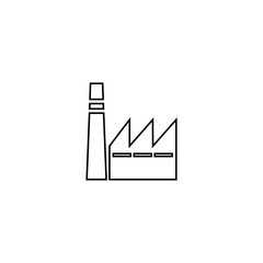 Factory build icon. Industry symbol