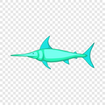 recommend clip art: Swordfish icon. Cartoon illustration of swordfish vector icon for web