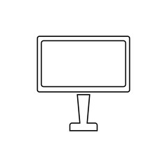 Monitor icon. Computer display symbol