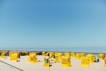Strand am Nordsee-Wattenmeer in Cuxhaven-Duhnen