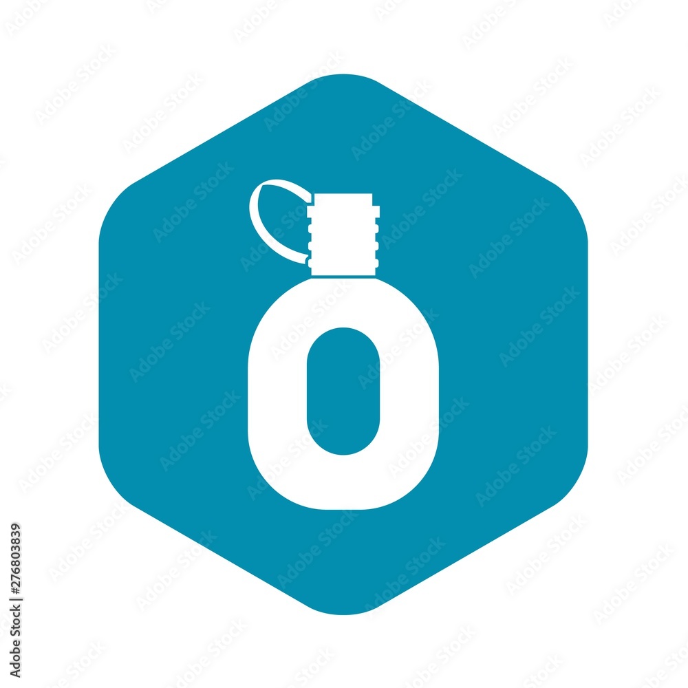 Aufkleber tourist flask icon. simple illustration of tourist flask vector icon for web