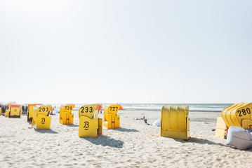 Strand am Nordsee-Wattenmeer in Cuxhaven-Duhnen