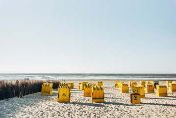 Strand am Nordsee-Wattenmeer in Cuxhaven-Duhnen