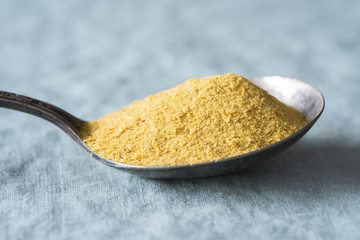 Nutritional Yeast in a Vintage Spoon