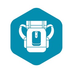 Sleeping bag icon. Simple illustration of sleeping bag vector icon for web