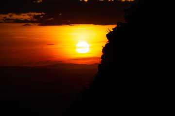 sunset, sun, nature, landscape, freedom, peace, trekking, hiking