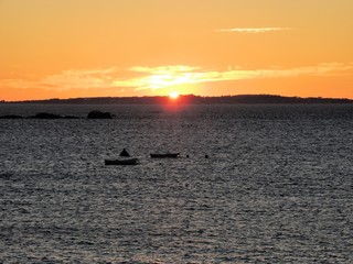 Fototapeta premium Puesta de sol del 2 de julio de 2017 en San Vicente do Grove (España)