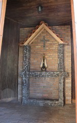 door in old wooden house