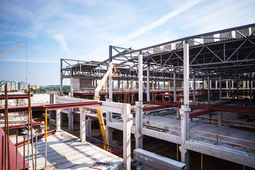 Fototapeta premium Monolithic structures at the construction site