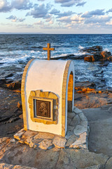 Sunset Landscape of coastline of Chernomorets, Bulgaria