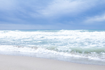 Sea coast and sandy beach